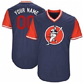 Red Sox Navy Customized New Design Jersey